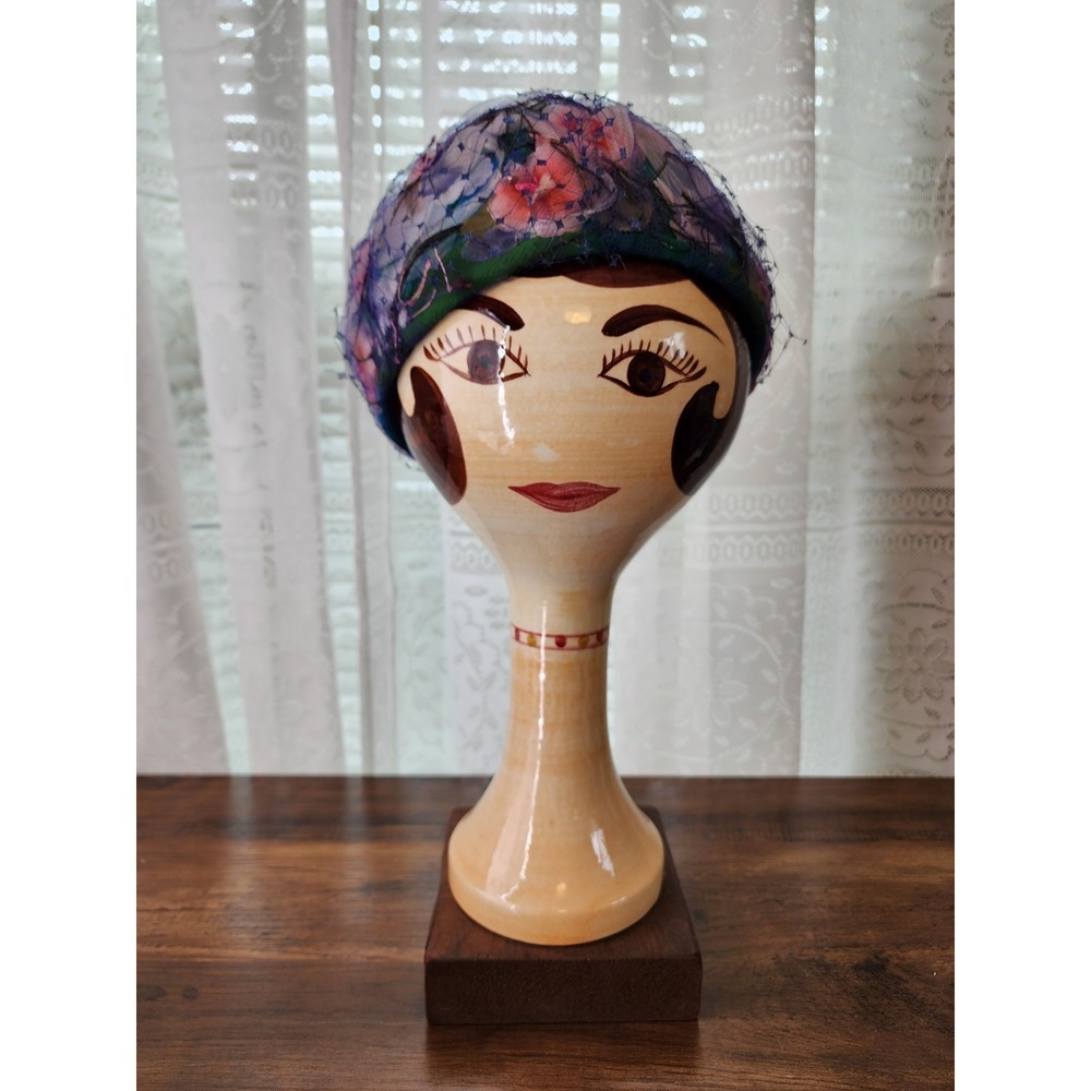 Vintage 1940s Cocktail Hat Flapper Art Deco Style Whimsical Maximalist Retro